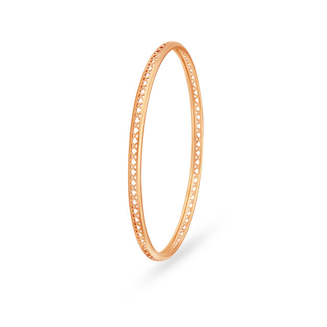 14KT Yellow Gold Sleek Graceful Bangle,,hi-res image number null