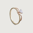 Enchanted Heart 14 kt Gold & Diamond Finger Ring,,hi-res view 4