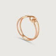 Interlinked Radiance 14KT Yellow Gold Finger Ring,,hi-res view 4