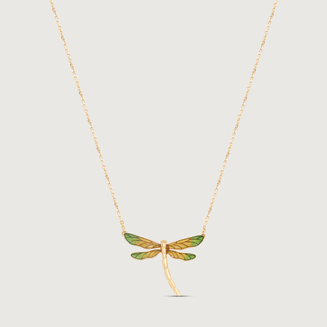 Verdant Dragonfly Gold Necklace,,hi-res image number null