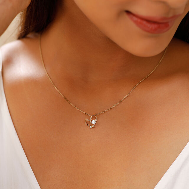 Sparkling Solitaire Pendant,,hi-res image number null