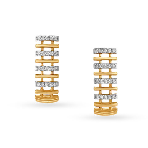 14KT Yellow Gold Stud Earrings for the Nonchalant