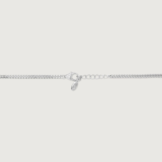 Polished Edge Silver Necklace,,hi-res image number null