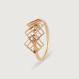 Disco Lattice Gold Finger Ring,,hi-res view 4