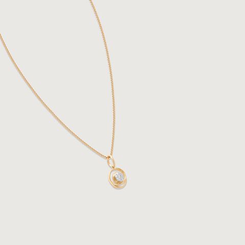 Dotted Shine Diamond Pendant