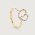 Heartfelt Sparkle 14KT Gold & Diamond Ring,,hi-res view 4