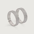 Silvery Waves Open-End Toe Ring for Women,,hi-res view 2