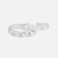 Sleek Lines Silver Toe Rings,,hi-res view 4