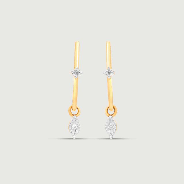 Dainty Blink Diamond Hoop Earrings,,hi-res image number null