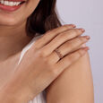 Yellow And Dual Tone Unity 14KT Yellow and Rose Gold Finger Ring,,hi-res view 2