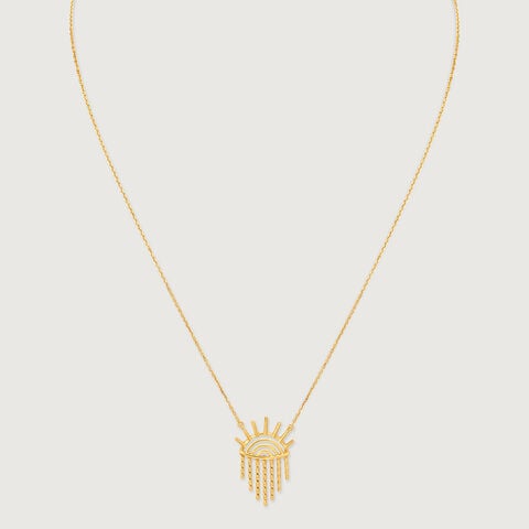 Radiant Horizon Gold Necklace