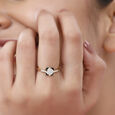 18KT Yellow Gold Abstract Glimmer Diamond Ring,,hi-res view 3