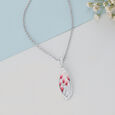 Blush Wing Silver Pendant,,hi-res view 1