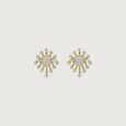 Geometric Aura Diamond Earrings,,hi-res view 3