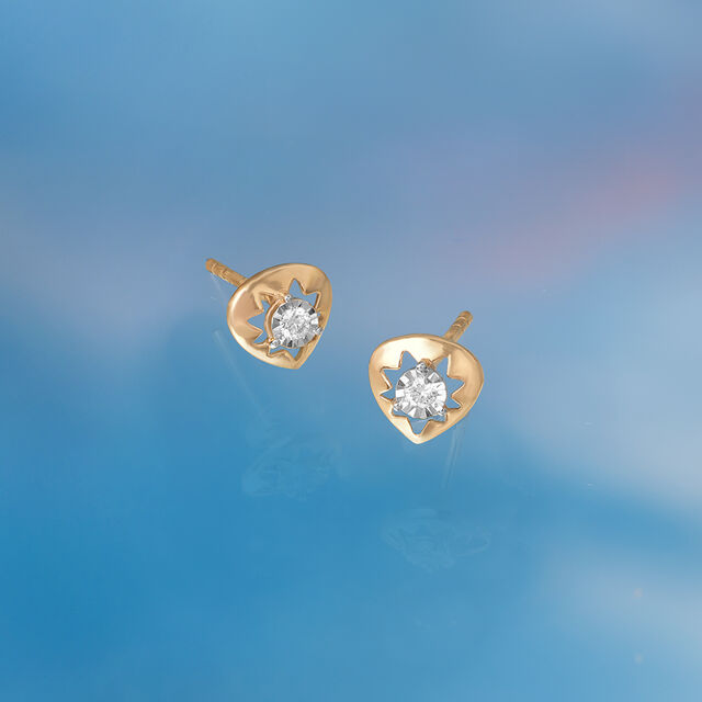 Radiant Solar Diamond Stud Earrings,,hi-res image number null