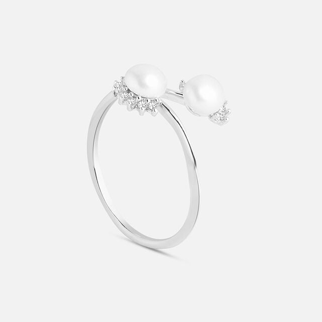 Graceful Pearl Silver Ring,,hi-res image number null