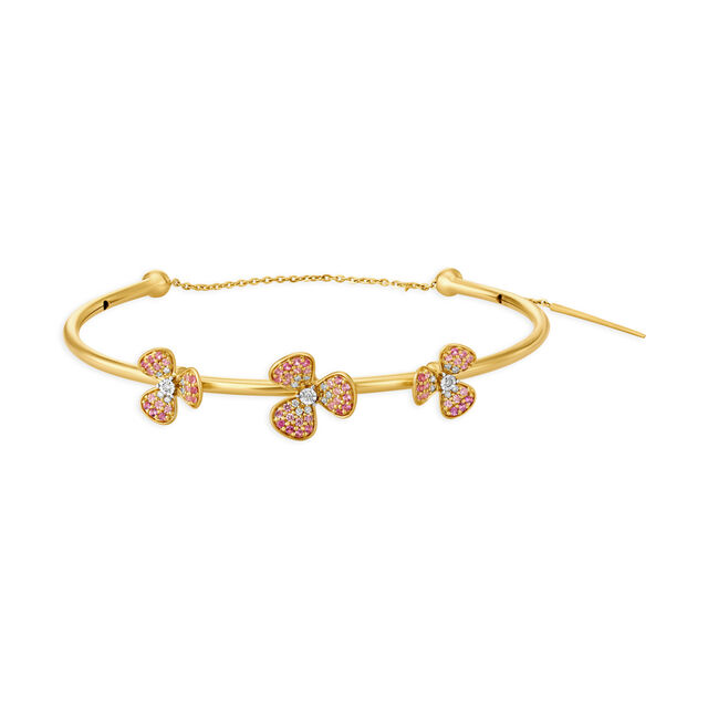 14KT Yellow Gold Colours Of Spring Bangle,,hi-res image number null