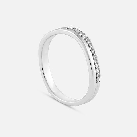 Graceful Sparkle Silver Ring