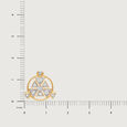 Shimmering Skyline Cluster 14KT Diamond Stud Earrings,,hi-res view 6
