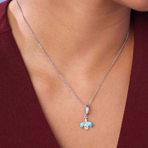 Whimsical Flutter Silver Pendant