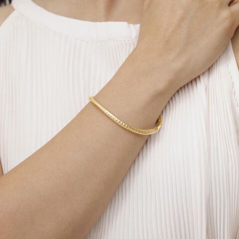 Fierce Weave Gold Bangle