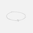 Chic Timeless Peral Silver Anklet,,hi-res view 2