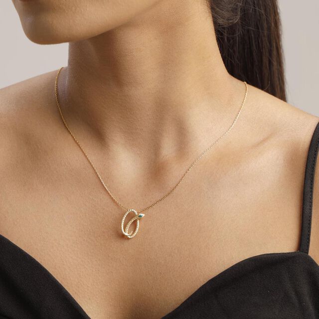 Verdant Serpent Gold Pendant,,hi-res image number null