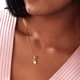 Aqua Shine Pearl & Gold Pendant,,hi-res view 2