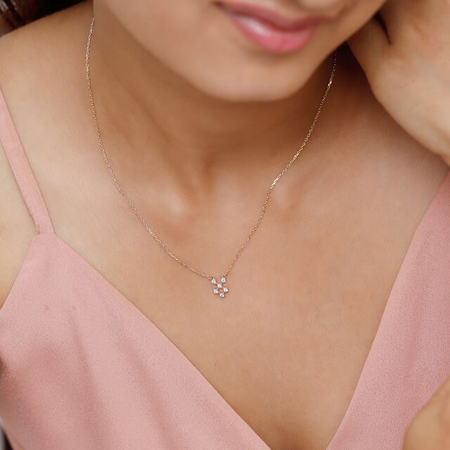14KT Yellow Gold Summer Retreat Diamond Pendant with Chain,,hi-res image number null
