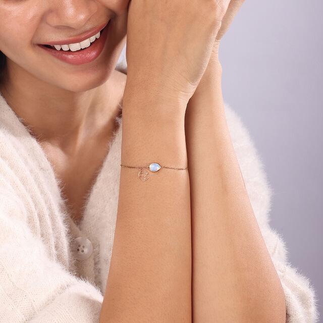 14KT Gemini Birthstone Yellow Gold Bracelet,,hi-res image number null
