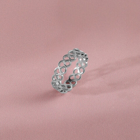 Looped Luxe Silver Ring