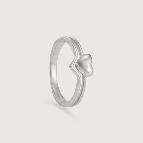 Cute Heart Silver Ring alternate view 2
