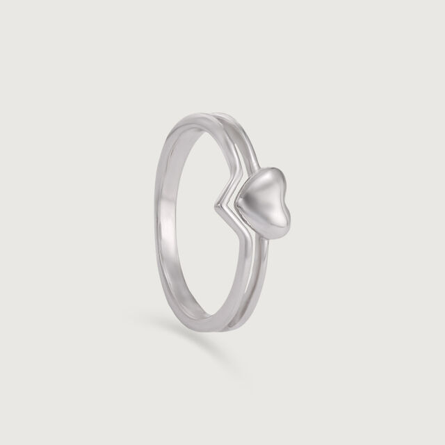 Cute Heart Silver Ring,,hi-res image number null