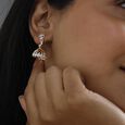 Sparkling Bloom Diamond Jhumka,,hi-res view 2