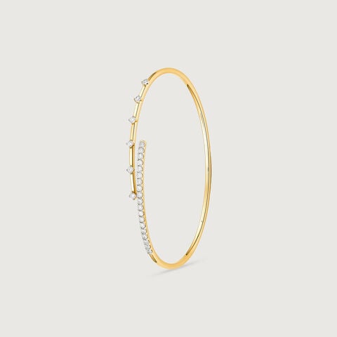 Sleek Balance Diamond Bangle