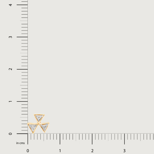 The Twinkling Stars 14KT Diamond Nose Pin,,hi-res image number null