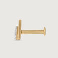 Triangular Brilliance Gold and Diamond Nose Pin,,hi-res view 4