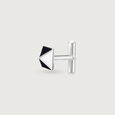 Pyramid Edge Silver Cufflinks,,hi-res view 5