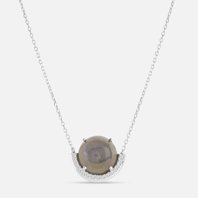 Galaxy Glow Silver Necklace,,hi-res image number null