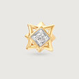 Multidimensional Stars 14Kt Diamond Nose Pin,,hi-res view 3