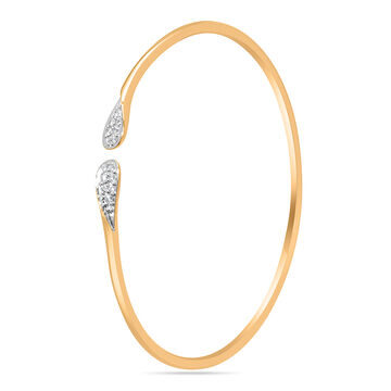 Mamma Mia 14 KT Yellow Gold Glam Chic  Bangle