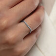 Sparkling Sleek Gold & Diamond Finger Ring,,hi-res view 2