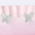 Whimsical Wings Silver Stud Earrings,,hi-res view 1