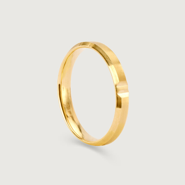 Soulmate Band 18KT Gold Couple Ring -Single Piece,,hi-res image number null