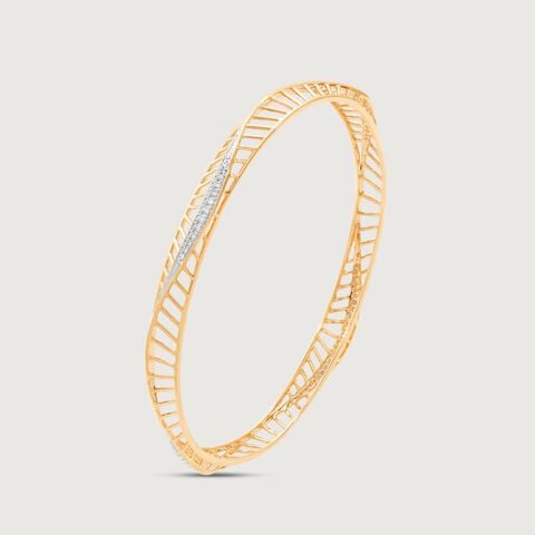 Trendy Sleek Diamond Bangle