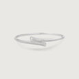 Grunge Twist Silver Bangle,,hi-res view 3