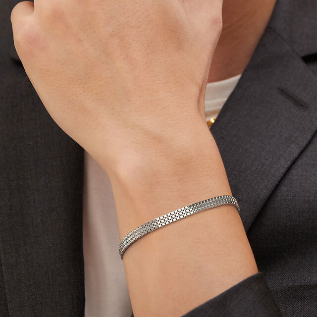 Polished Perfection Silver Bracelet,,hi-res image number null