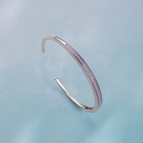 Radiant Halo Silver Bangle
