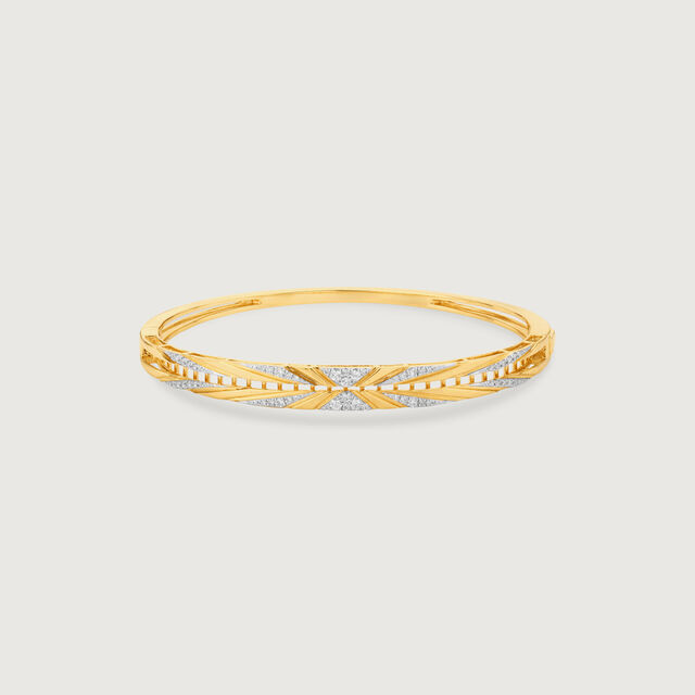 Sunflare Crisscross Diamond Bangle,,hi-res image number null
