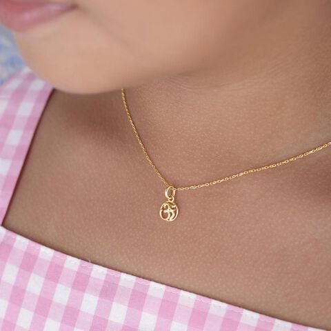 Blessed Om Gold Pendant